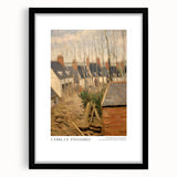 Extra large abstract art print with vibrant, colorful textures on a black framed canvas, ideal for living room decor.