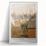 Art deco poster of a serene landscape in pastel shades on acrylic, ideal for nursery wall art.