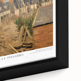 Close-up of a black wall art piece featuring a textured, colorful abstract design on a framed canvas.