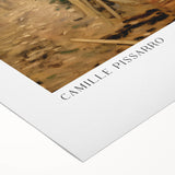 Art deco poster featuring a geometric pattern in muted gold and navy tones on rolled canvas, suitable for dining room decor.