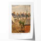 Extra large rolled canvas print featuring an impressionist floral design in pastel shades, ideal for art wall dining room.