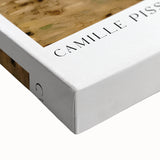 Large art canvas featuring a black and white landscape painting, ideal for bedroom wall decor.