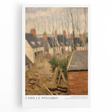 Large black and white stretched canvas of an abstract design, ideal for kitchen wall art.