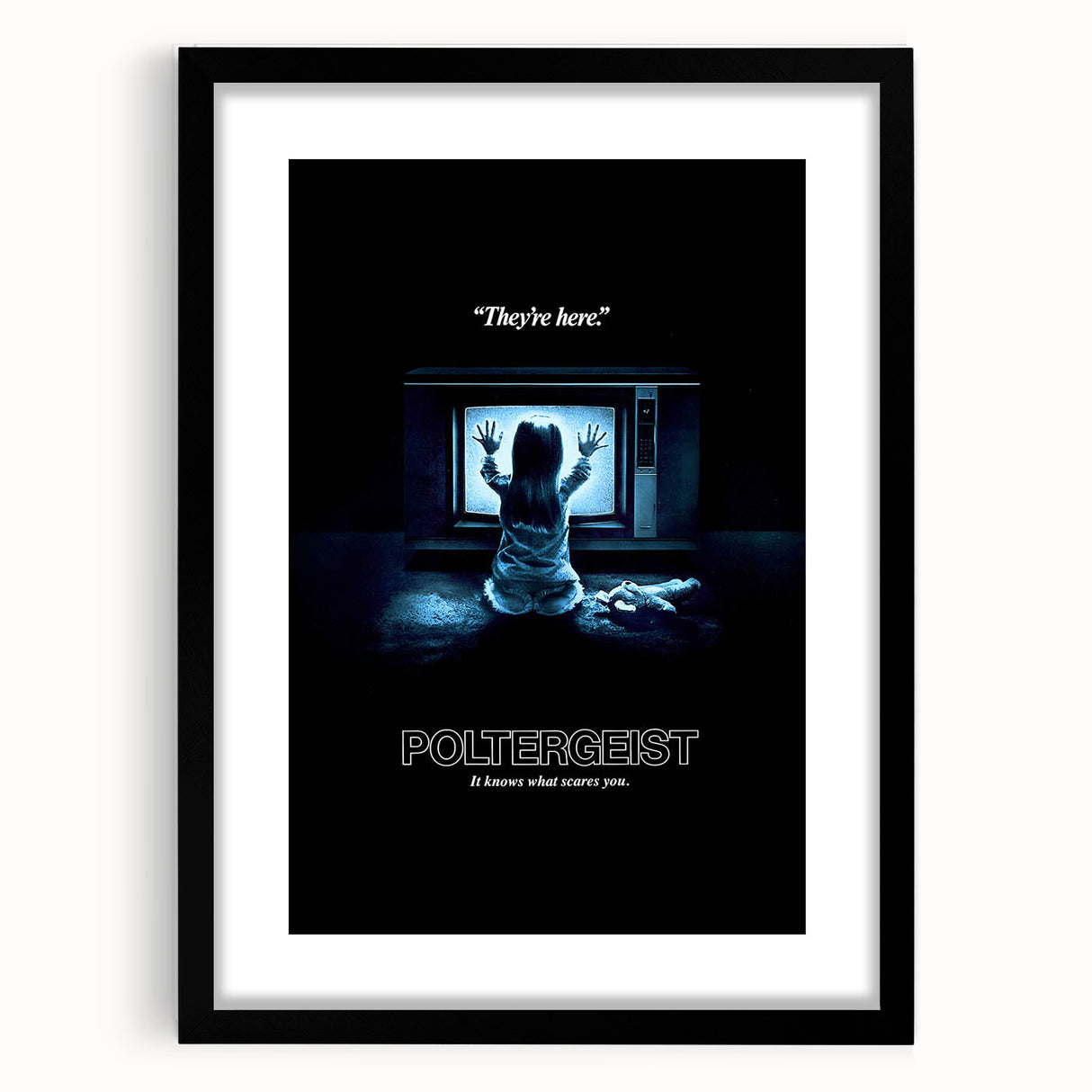 Retro Poltergeist Poster Art - Vintage 80s Horror Movie Prints