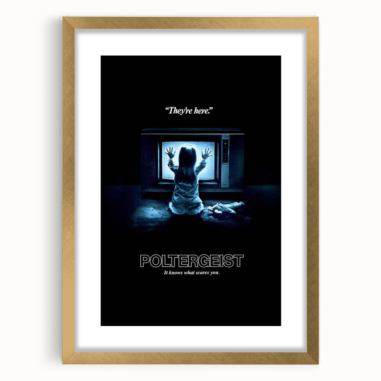 Retro Poltergeist Poster Art - Vintage 80s Horror Movie Prints