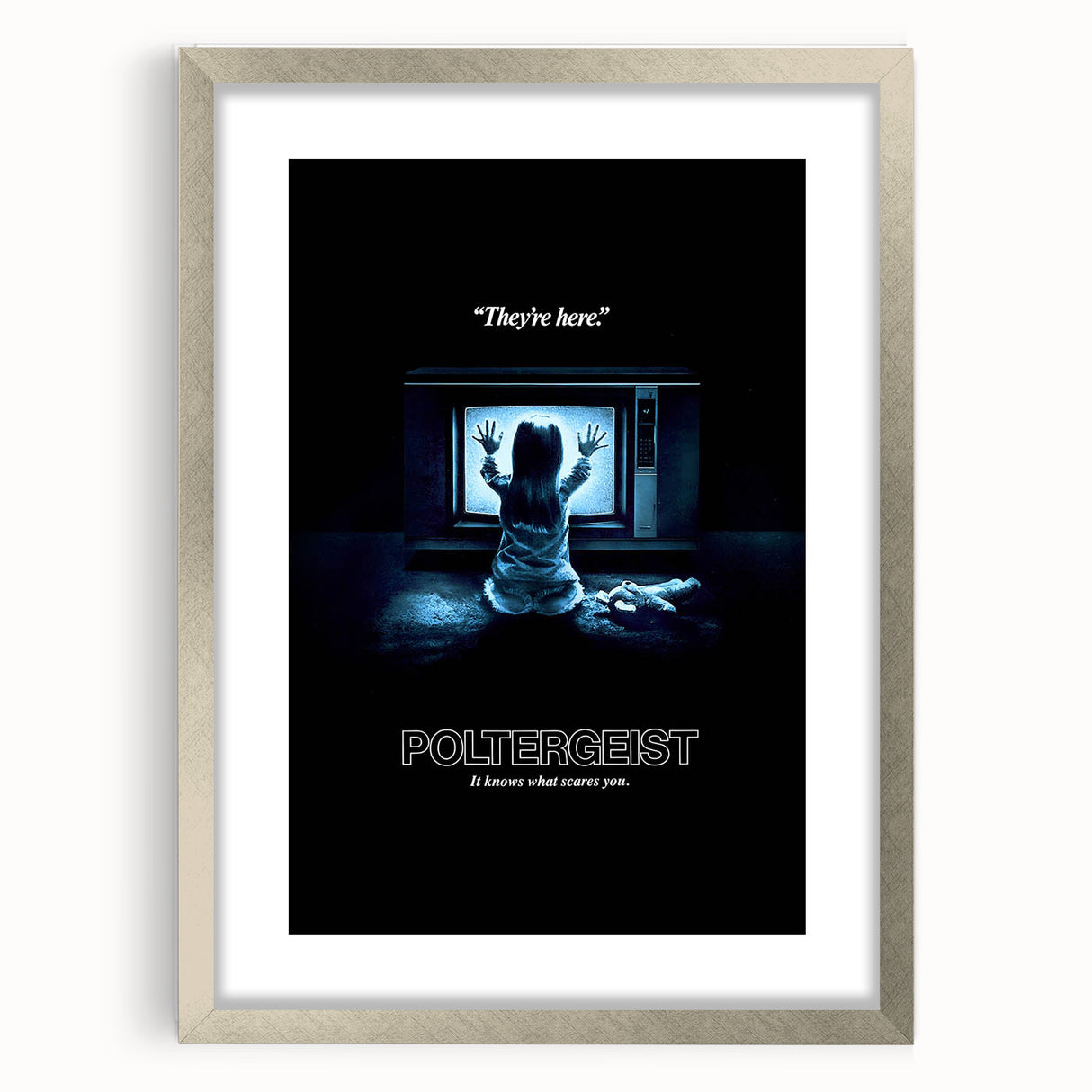 Retro Poltergeist Poster Art - Vintage 80s Horror Movie Prints