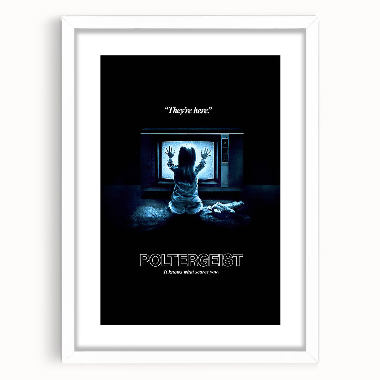 Retro Poltergeist Poster Art - Vintage 80s Horror Movie Prints