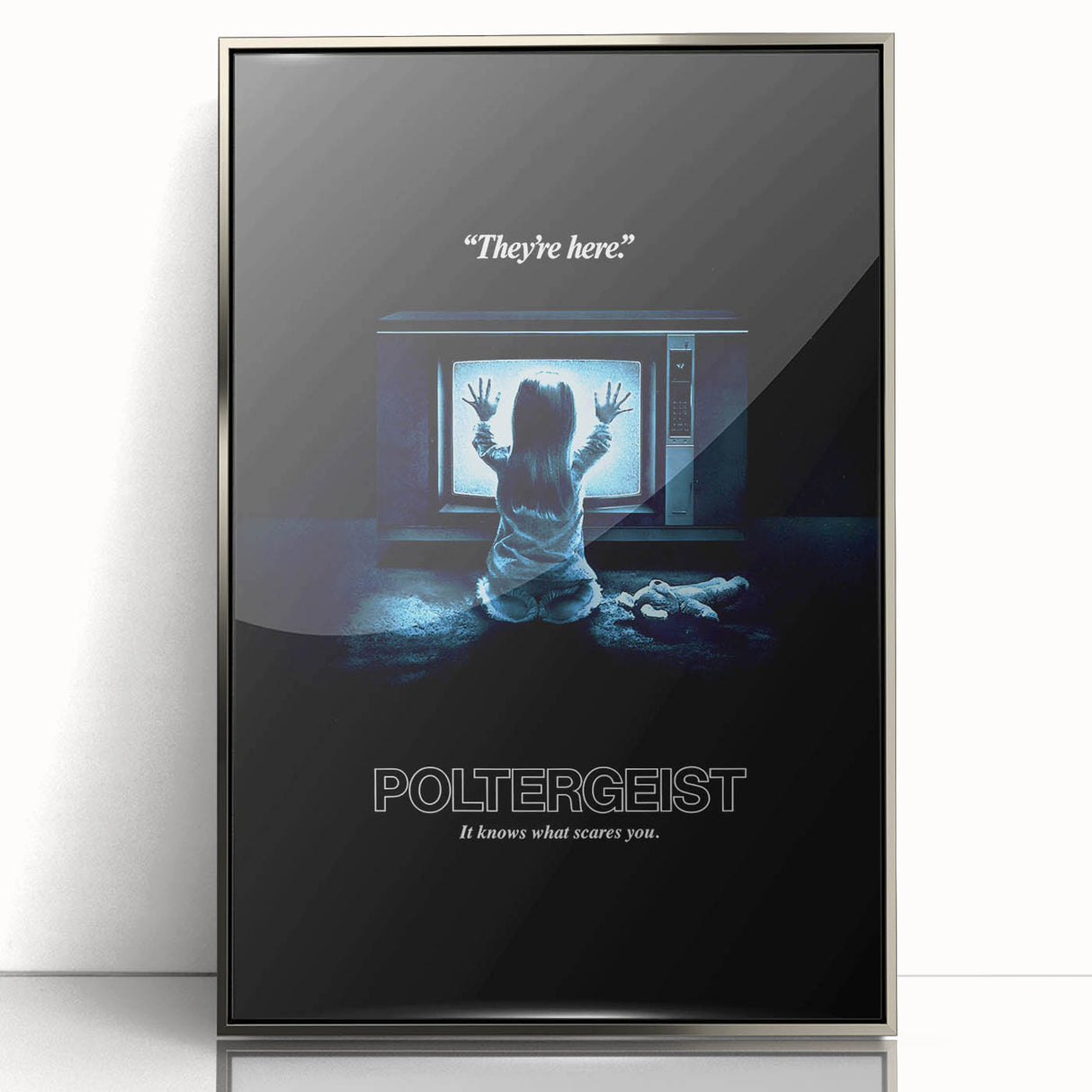Retro Poltergeist Poster Art - Vintage 80s Horror Movie Prints