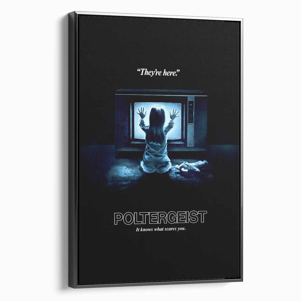 Retro Poltergeist Poster Art - Vintage 80s Horror Movie Prints