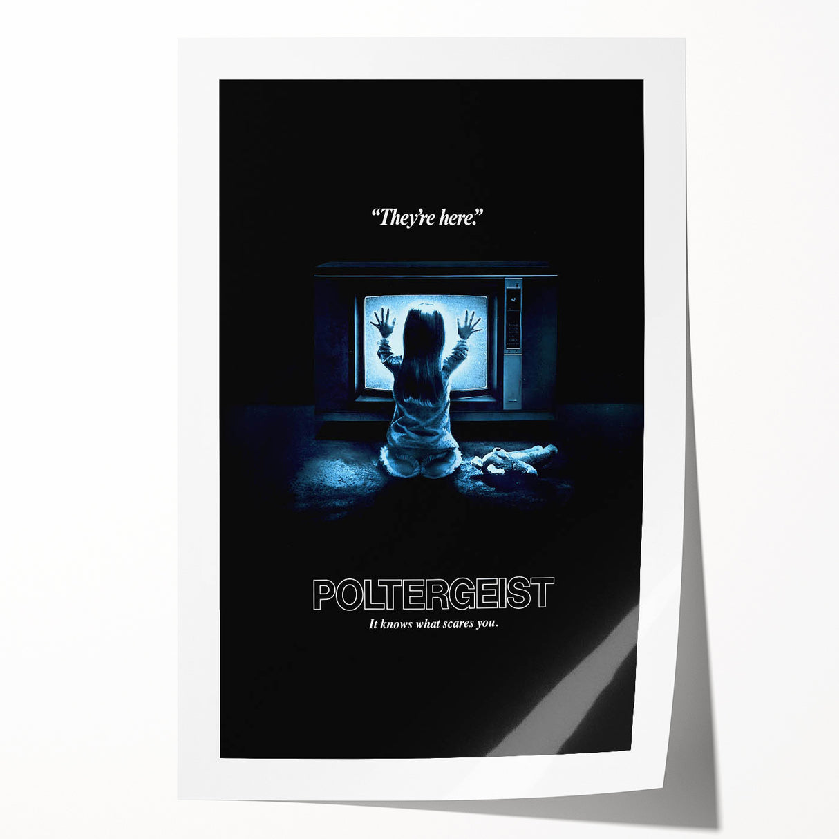 Retro Poltergeist Poster Art - Vintage 80s Horror Movie Prints