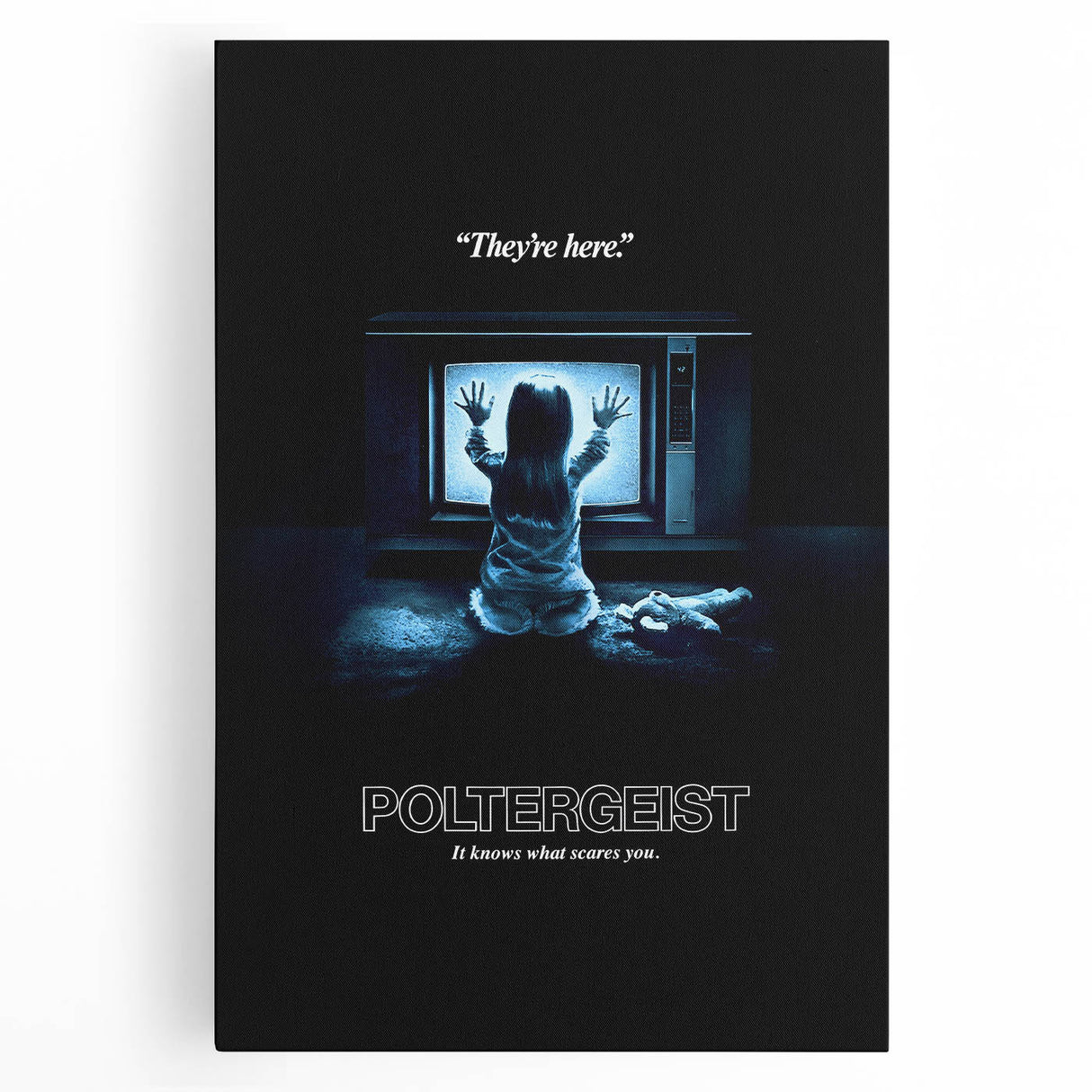 Retro Poltergeist Poster Art - Vintage 80s Horror Movie Prints