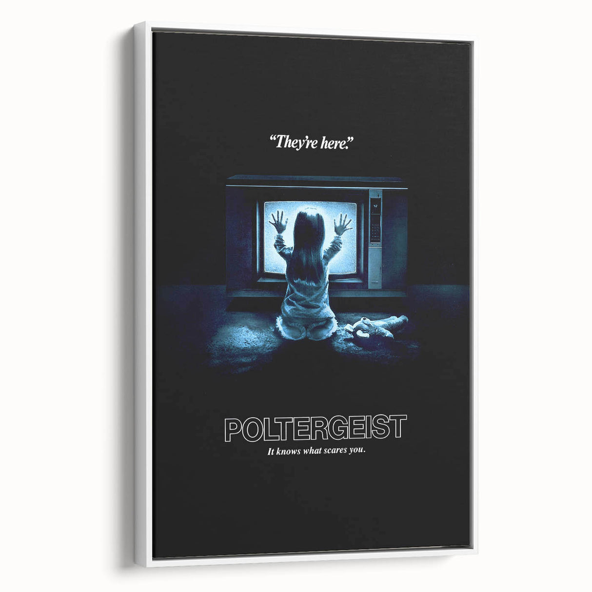 Retro Poltergeist Poster Art - Vintage 80s Horror Movie Prints