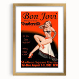 Vintage Bon Jovi 1987 Madison Square Garden Poster - Retro Music Art