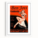 Vintage Bon Jovi 1987 Madison Square Garden Poster - Retro Music Art