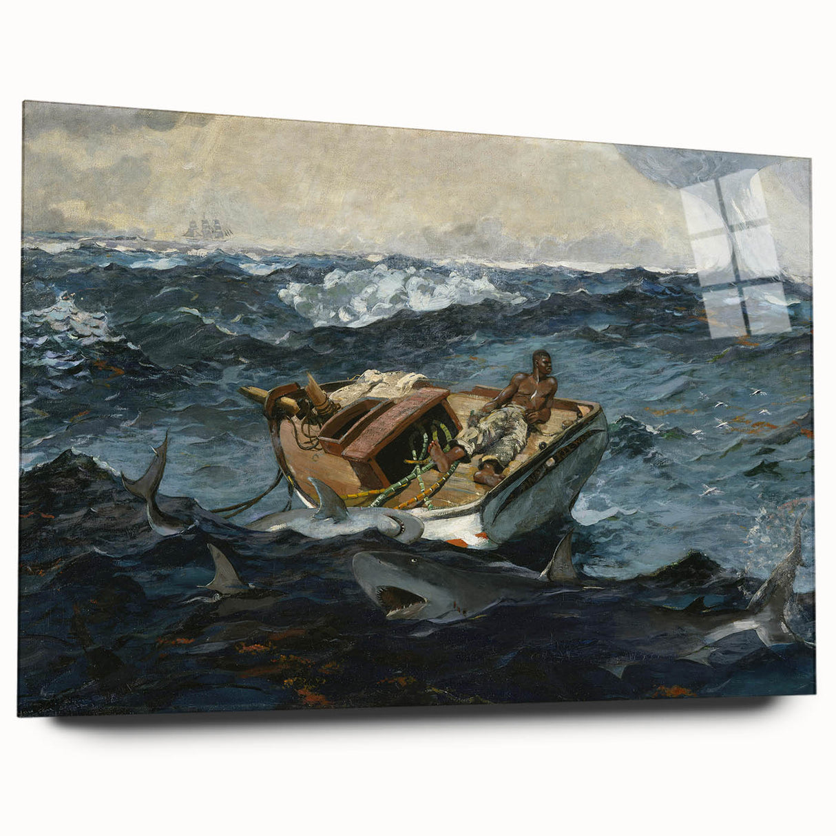 Dramatic Realism Ocean Scene | The Gulf Stream by Winslow Homer Print