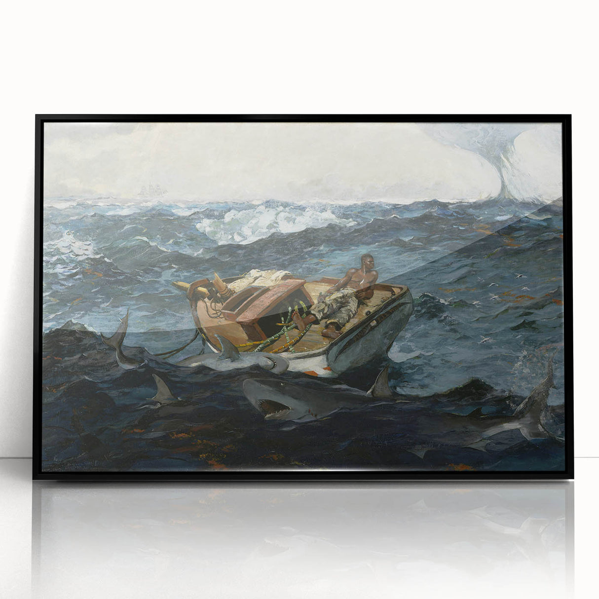 Dramatic Realism Ocean Scene | The Gulf Stream by Winslow Homer Print