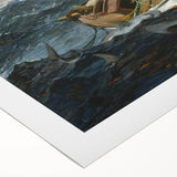 Dramatic Realism Ocean Scene | The Gulf Stream by Winslow Homer Print