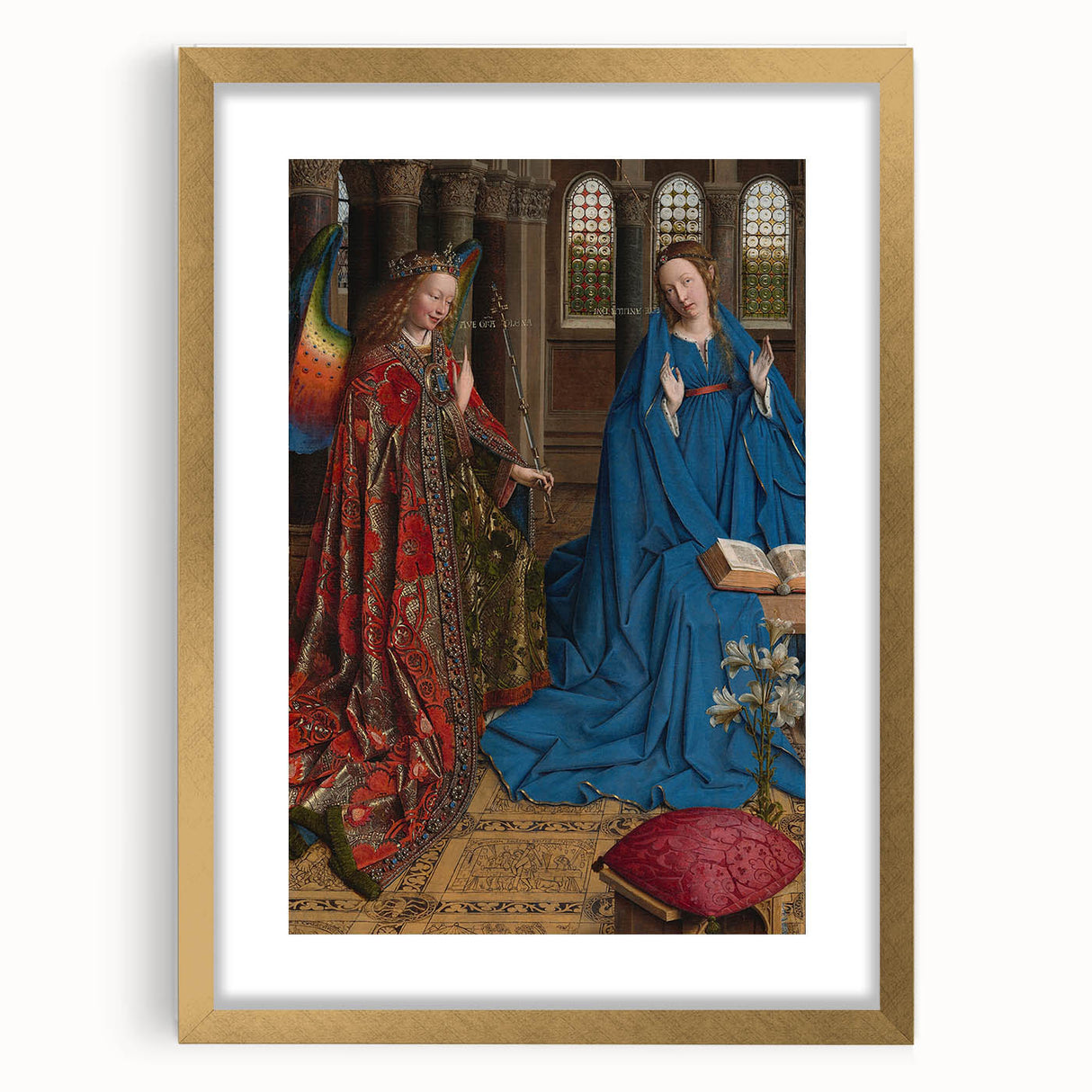Jan van Eyck's The Annunciation: Renaissance Masterpiece Wall Art