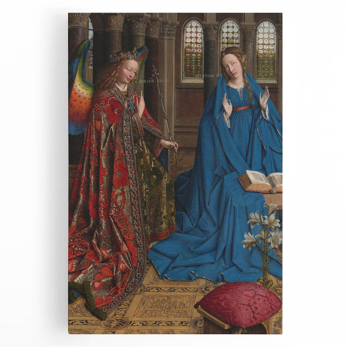 Jan van Eyck's The Annunciation: Renaissance Masterpiece Wall Art
