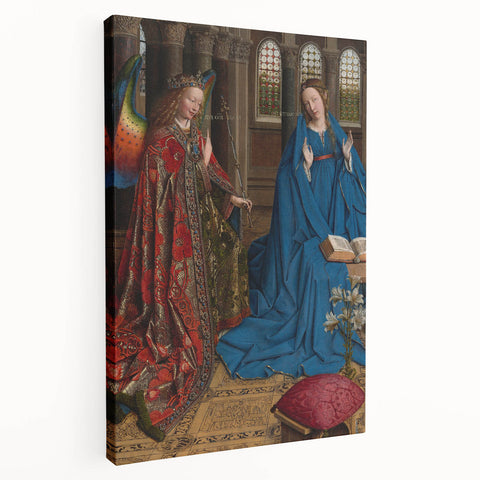 Jan van Eyck's The Annunciation: Renaissance Masterpiece Wall Art