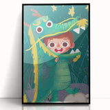 Dragon Costume Adventure - Boys Room Wall Art Kids Wall Art Prints