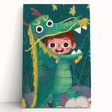 Dragon Costume Adventure - Boys Room Wall Art Kids Wall Art Prints