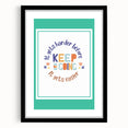 Kids' Room Educational Decor - Keep Going Motivational Print