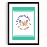 Kids' Room Educational Decor - Keep Going Motivational Print