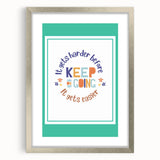 Kids' Room Educational Decor - Keep Going Motivational Print