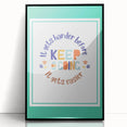 Kids' Room Educational Decor - Keep Going Motivational Print