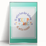 Kids' Room Educational Decor - Keep Going Motivational Print
