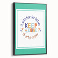 Kids' Room Educational Decor - Keep Going Motivational Print