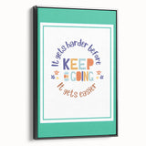 Kids' Room Educational Decor - Keep Going Motivational Print