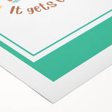 Kids' Room Educational Decor - Keep Going Motivational Print