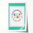 Kids' Room Educational Decor - Keep Going Motivational Print
