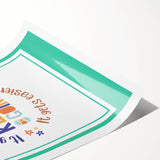 Kids' Room Educational Decor - Keep Going Motivational Print