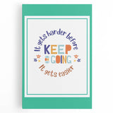 Kids' Room Educational Decor - Keep Going Motivational Print
