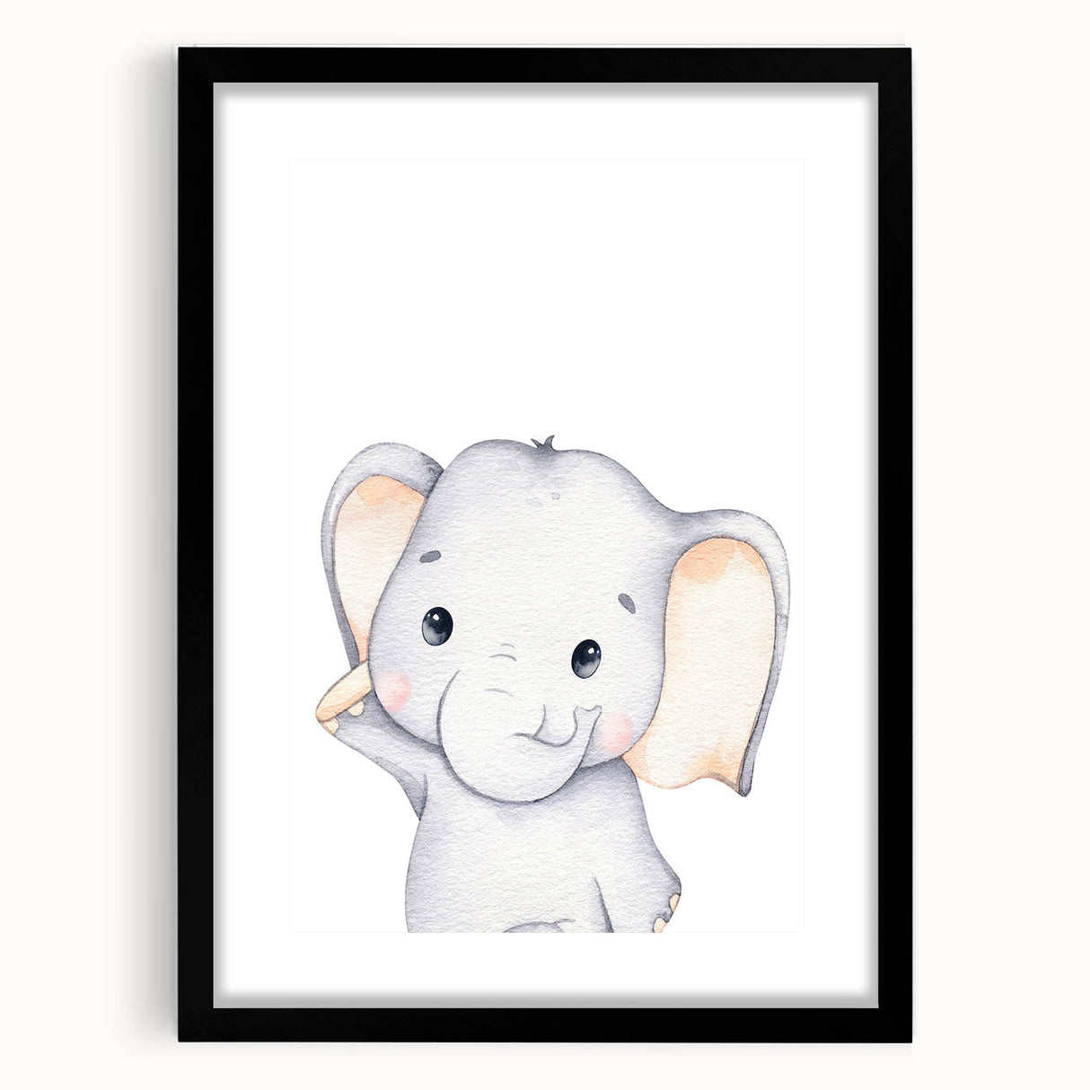 Adorable Elephant Nursery Canvas Prints - Baby Room Decor