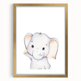 Adorable Elephant Nursery Canvas Prints - Baby Room Decor