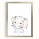 Adorable Elephant Nursery Canvas Prints - Baby Room Decor