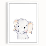 Adorable Elephant Nursery Canvas Prints - Baby Room Decor