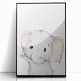 Adorable Elephant Nursery Canvas Prints - Baby Room Decor