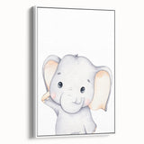 Adorable Elephant Nursery Canvas Prints - Baby Room Decor