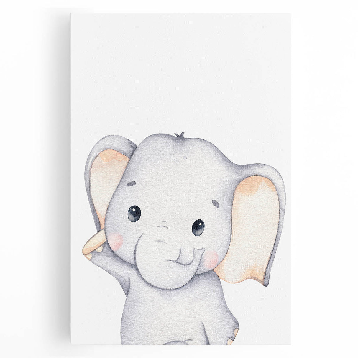 Adorable Elephant Nursery Canvas Prints - Baby Room Decor