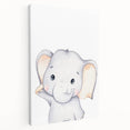 Adorable Elephant Nursery Canvas Prints - Baby Room Decor