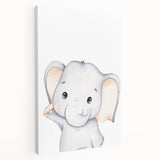 Adorable Elephant Nursery Canvas Prints - Baby Room Decor