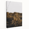 Autumn-themed stretched canvas depicting a forest in orange and red tones, suitable for kitchen wall art.