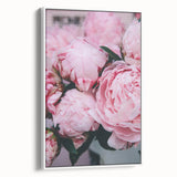 Vintage poster art of spring season on extra large framed canvas.