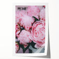 Extra large rolled print featuring a vibrant spring floral design in pastel shades, ideal for dining room wall art.