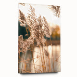 Large abstract wall art on acrylic glass, featuring swirling blue and white patterns.